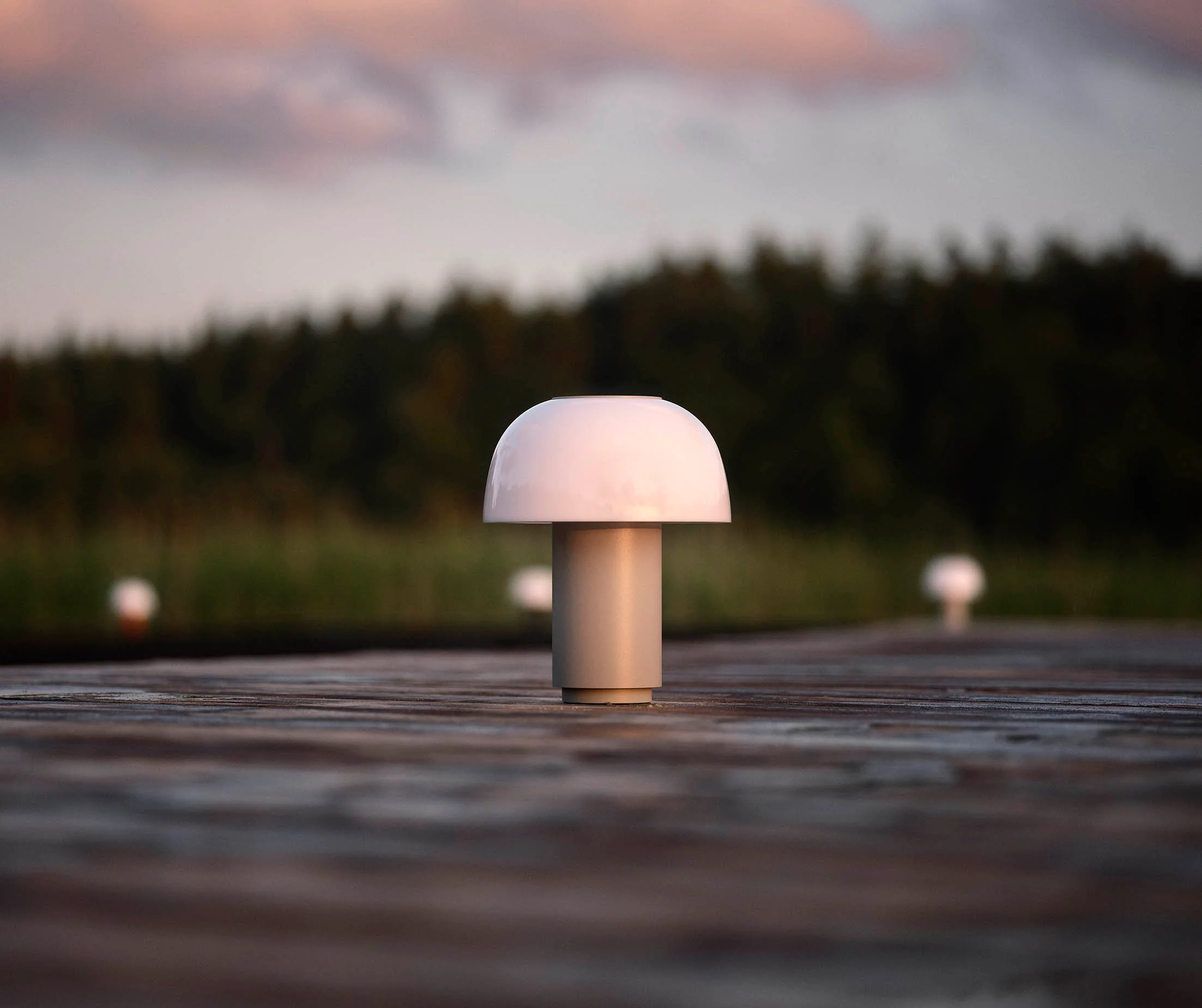 Zone Harvest Moon Lamp - Warm Grey - Image 3