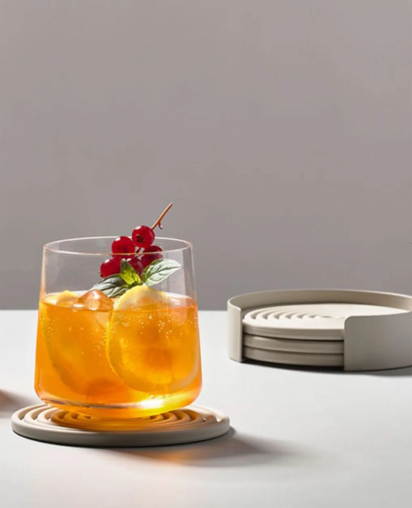 Zone Rocks Coasters (Set of 4) - Warm Grey - Image 2