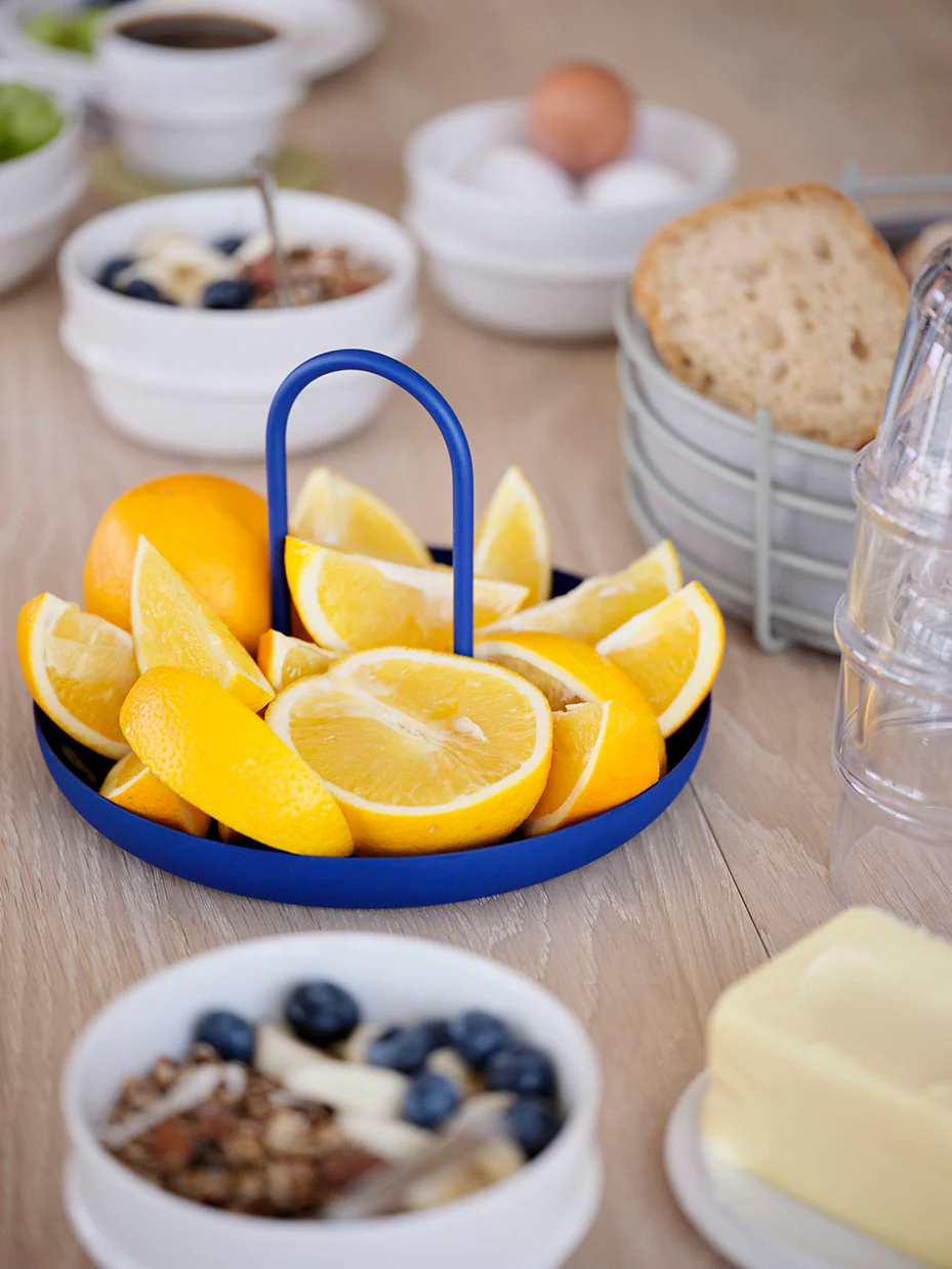 Zone Singles Tray with Handle 20cm (Small) - Indigo Blue - Image 2