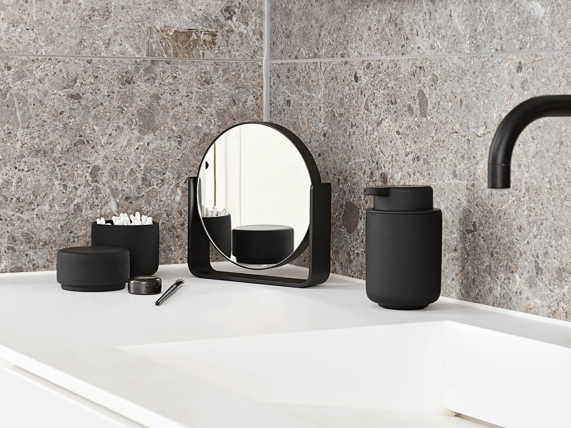 Zone Ume Jar with Lid - Black - Image 2