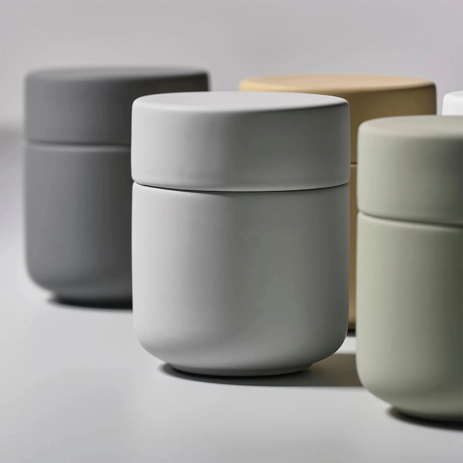 Zone Ume Jar with Lid - Soft Grey - Image 2