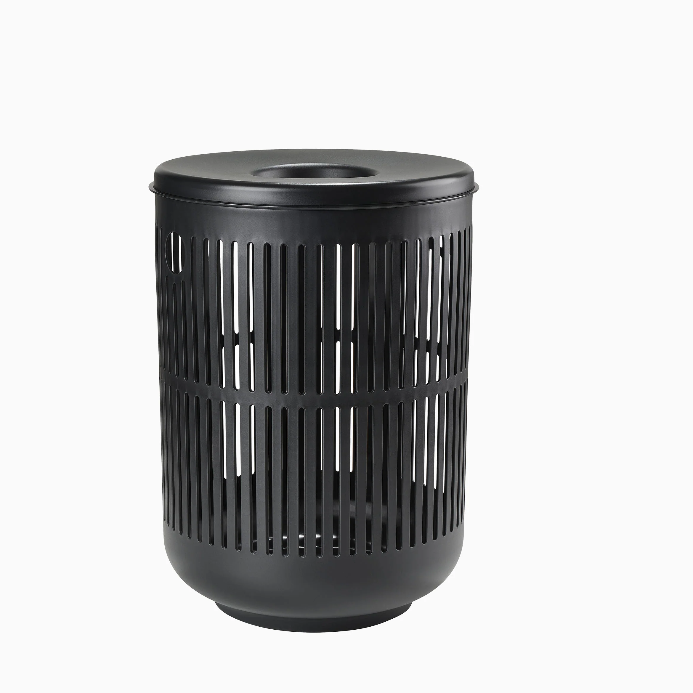 Zone Ume Laundry Basket with Lid 60L - Black