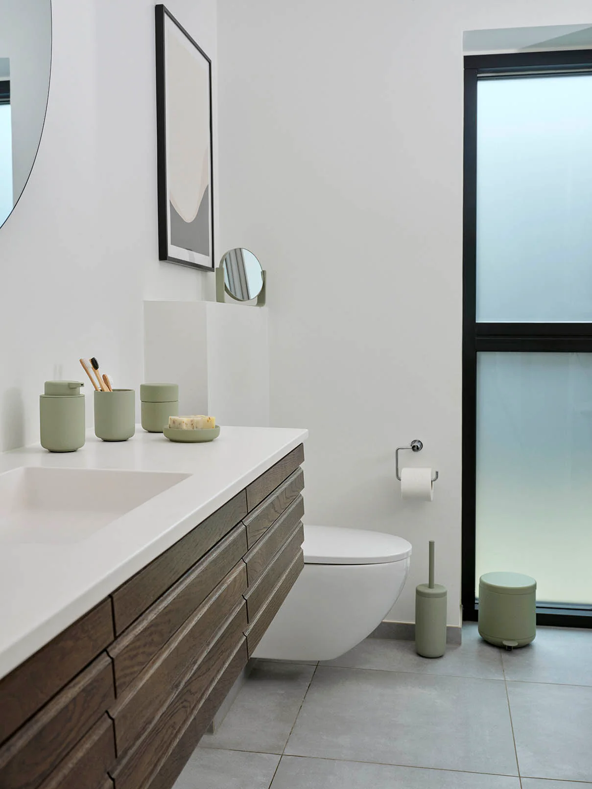 Zone Ume Toothbrush Mug - Eucalyptus Green - Image 3